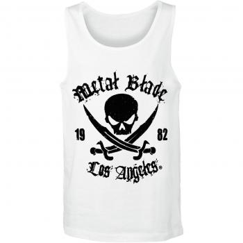 Metal Blade Pirate Logo Camiseta Tirantes Blanco S