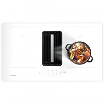 Klarstein AirJet 90 Sistema Down Air | Placa de inducción con extractor integrado | 10,000 W | 750 m³/h | Boost