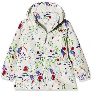 Name It Nos Nmfmello Jacket Field Flower, Chaqueta para Niñas, Multicolor Snow Blanco), 110