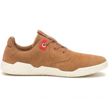 Caterpillar - Zapatillas deportivas unisex de ante con cordones Hex Stat Naranja Dachshund