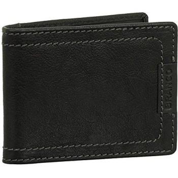 Lujo piel Pinza Ledershop24 - Cartera con billetes de metal Dólar VERS. Colores Negro, Marrón, Beige, negro