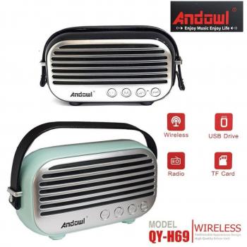 Altavoz Inalámbrico Portátil Recargable con Micro SD, USB, Bluetooth y Radio FM