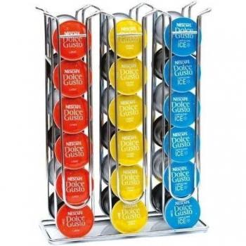 Cobb Industries® - Pâris CH0014 - Portacápsulas con capacidad para 36 cápsulas Dolce Gusto acabado cromado Distribuidor