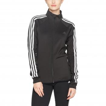 adidas D2M Tracktop Sudadera, Mujer, Negro, L