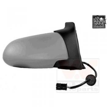 Espejo retrovisor VAN WEZEL 3791808, tipo: Espejo retrovisor, características: diseño específico para vehículos, ajuste manual, vidrio convexo para mayor visibilidad, acabado en negro, incluye soporte de montaje