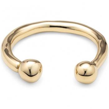 Zen Golden Metal Bracelet for Women - Gold Plated Alloy, Size XL