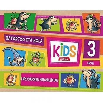 KIDS GILTZA 3 URTE HIRUGARREN HIRUHILEKOA - 9788483782750 - EDEBÉ, OBRA COLECTIVA
