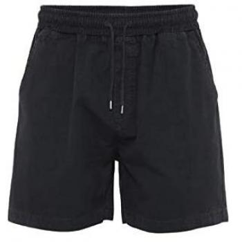 Colorful Organic Twill Drawstring Shorts Deep Black