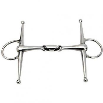 Horka doble articulado completo mejilla SS 18 mm, metalizado, 13.5cm