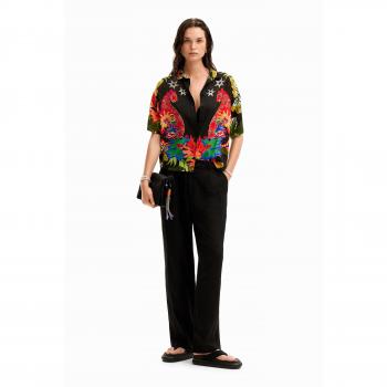 Camisa Desigual de mujer manga corta tropical