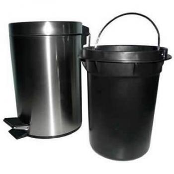 Gerimport Papelera Pedal Acero Inoxidable 5l Acero Inoxidable