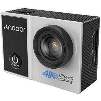 Andoer C5 Pro 4K/30fps Full HD 720p 1080p / 120fps / 240fps WiFi Cámara Deportiva Impermeable 30M 170 Grados Lente - Plata