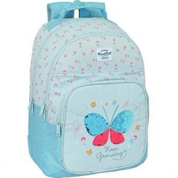 Blackfit8 Mariposa Mochila Doble Adaptable a Carro, 32x15x42 cm, con Cantoneras de Goma Anti-Rozaduras y Hombreras/Espalda Ergonóm