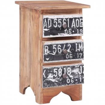 vidaXL Bedside Cabinet 30x30x51 cm Solid Wood