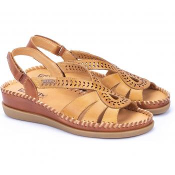 Sandalias Pikolinos Mujer Cadaques W8K-0907C1 NATA Cuero Auténtico 40 Camel