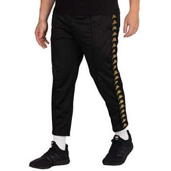 Kappa Hombre Joggers de Adern recortados, Negro, Small