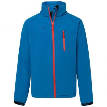Izas Orion Chaqueta Softshell, Hombre, Azul Royal/Naranja, S