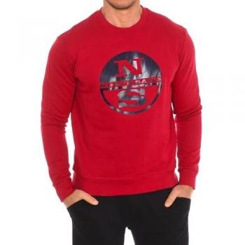 North Sails Men's Long-Sleeve Crew Neck Sweatshirt - Dark Red - Size Small