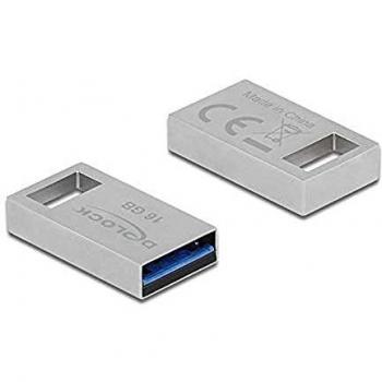 Memoria USB DeLOCK 54069 Plateado de 16 GB con Conexión USB Tipo A 3.2 Gen 1 (3.1 Gen 1) - Color Plata
