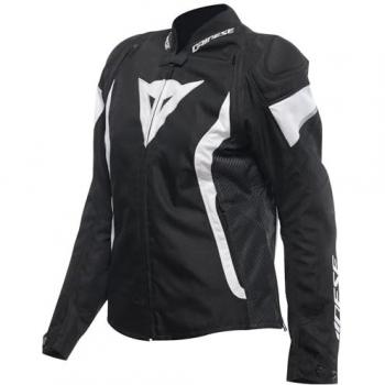 Chaqueta textil de motocicleta Dainese Avro 5 para mujer - Negro Blanco