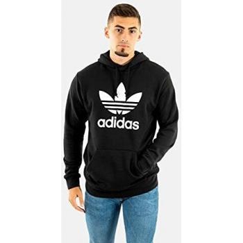 Adidas Originals Classic Trefoil Lightweight Hoodie for Men - Black - XS