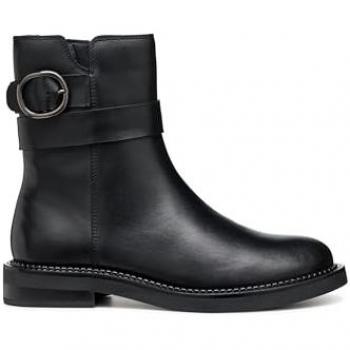 Geox Women's Breathable Leather Ankle Boots Serilda D - Black