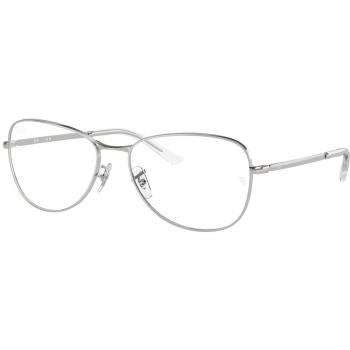Ray-Ban RX3733V 2501 Unisex Pilot Eyeglasses Silver Size 54 with Blue Light Block Available