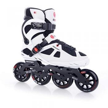 Tempish Patines en Línea de Fitness Ezza Uni 90 para Hombre, Ajuste óptimo, Entrenamiento Skating, ABEC 9, disponible en 6 tallas, Color Blanco, Negro y Rojo