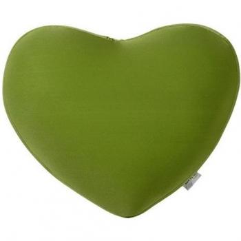 Moycor 803400113 Cojín Corazón, Nylon, Verde, 31x30x15 cm