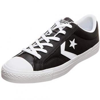 Converse Chucks 159780C Black Star Player OX Leather Black White White, Size:36
