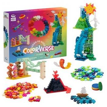 Plus Plus - Learn To Build Colorverse 1000 Piezas - Rompecabezas Niños 5 Años - Bloques de construcción creativos para niños, 1016 piezas