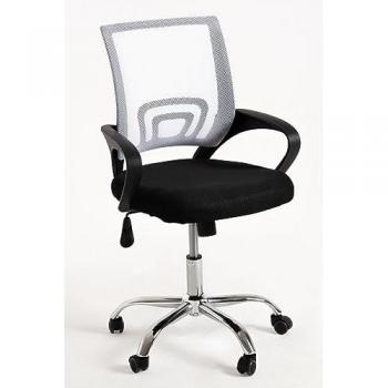 Silla de Escritorio Midi Pro - Blanco y Negro