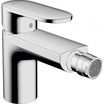 Grifo monomando para bidé Vernis Blend con vaciador automático de Hansgrohe, acabado cromado