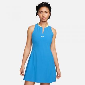 Nike Dri-Fit Advantage Vestido de Tenis para Mujeres, Color Azul (Light Photo Blue/White), Talla M