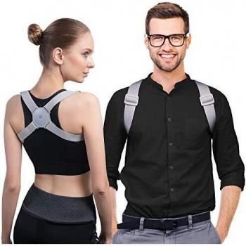 Corrector de Postura Espalda Inteligente con Vibración, konjac Corrector Postural Inteligente para Hombre y Mujer