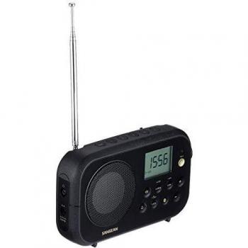 Sangean PR-D12BT Radio Am/FM, Bluetooth, Black - Radio portátil FM, Am, Bluetooth