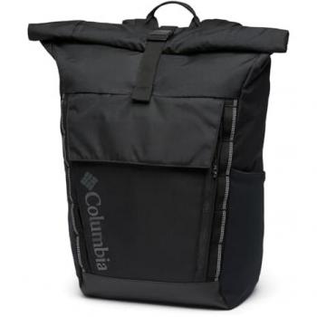 Mochila Columbia Convey III 27L negra, unisex, con cierre enrollable, capacidad de 27 litros