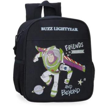 Mochila Escolar Disney Poliéster Amigos Hasta el Infinito y Más Allá Negra 25 cm