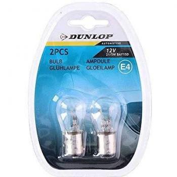 PACK 2 BOMBILLAS 12V 21/5WAT RECAMBIO COCHE DUNLOP