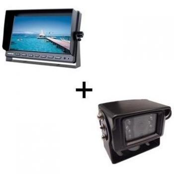 YATEK Kit de visión Trasera LCD - TFT 10,1 con Parasol + cámara Marcha atrás con CCD