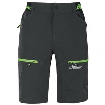 Bermuda de Trabajo Ares U-Power XL - Gris/Verde Stretch