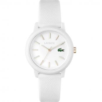 Reloj Lacoste para mujer 12.12 blanco de silicona con correa blanca