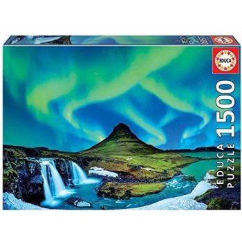 Educa Aurora Boreal en Islandia. Puzzle de 1500 Piezas. Ref. 19041, Multicolor