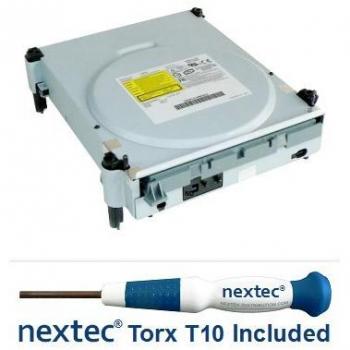 Nuevo - Unidad De Disco DVD Xbox 360 BenQ VAD6038 + Destornillador Torx T10 De Seguridad Nextek®