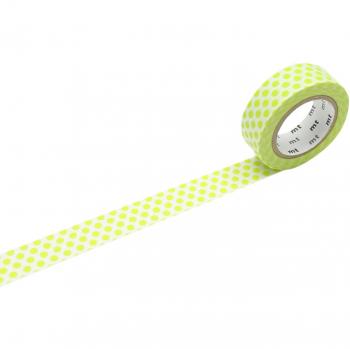 MT Masking Tape DOT LIME, verde lima