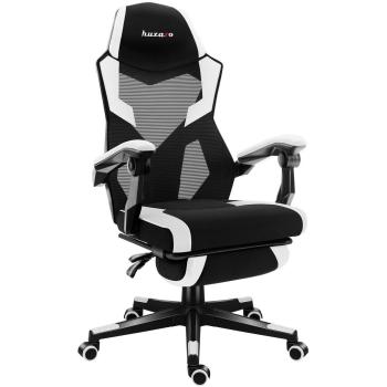 Silla Gaming Huzaro Combat 3.1 Blanca - Ergonómica, Reposapiés, Respaldo Ajustable 135°, Malla Transpirable, Soporta hasta 150 kg, Ruedas Silenciosas
