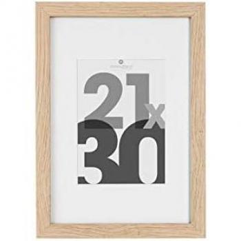 Marco de Fotos Atmosphera Madera Natural 21x30cm - Cuadro Decorativo Estilo Moderno y Elegante