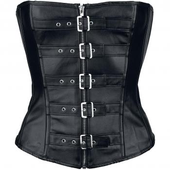 Alcatraz Corset 5 hebillas Corsé Negro XXL