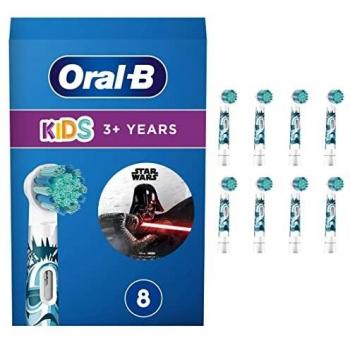 Oral-B Kids Star Wars Cepillo Eléctrico Cabezales Diseñado Por Braun, Pack De 8