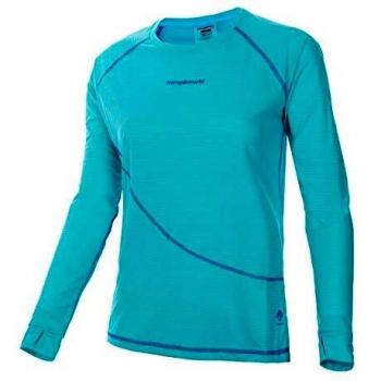 Trangoworld Seira Camiseta, Mujer, Azul Turquesa/Azul Oscuro, XS